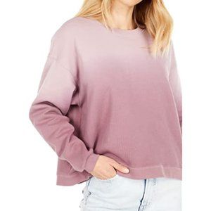 Madewell Dip Dye Resourced Cotton Swing Sweatshirt